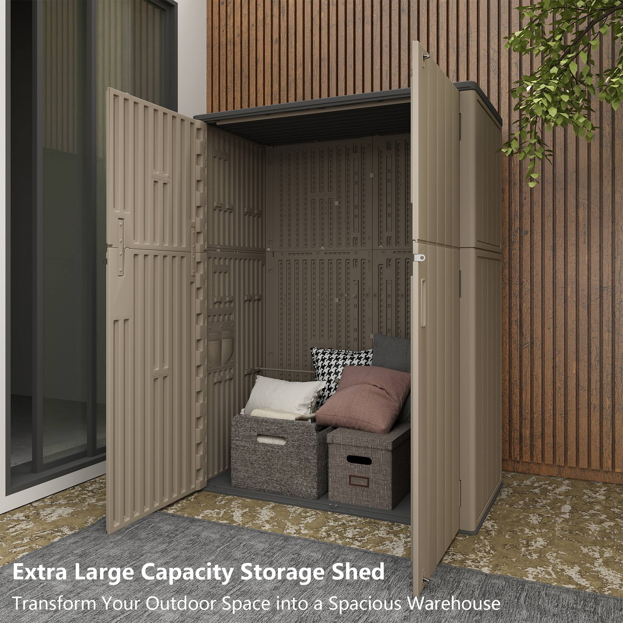 Extra Large Capacity Storage Shed  
Transform Your Outdoor Space into a Spacious Warehouse