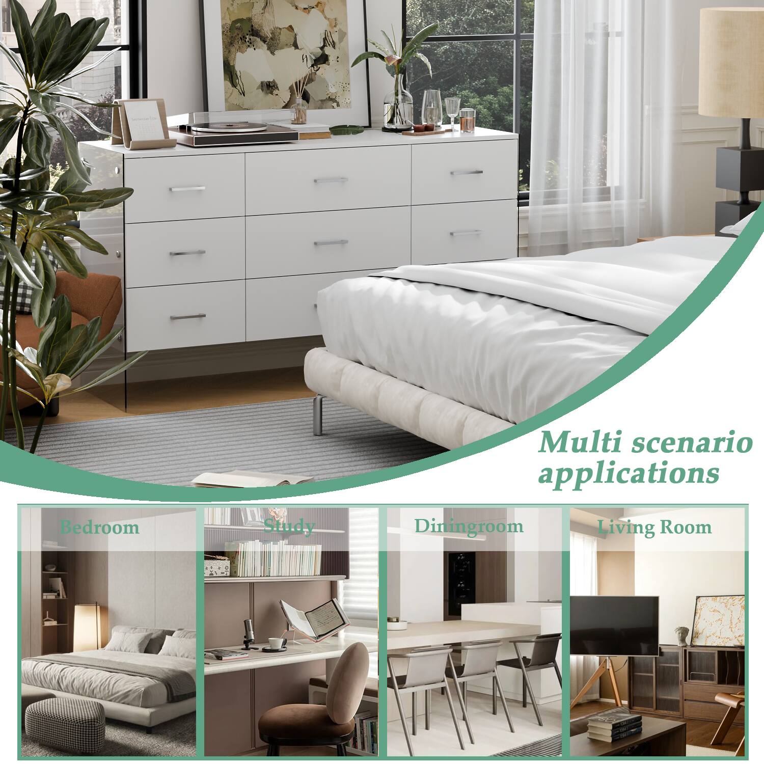 Multi scenario applications
Bedroom
Study
Diningroom
Living Room