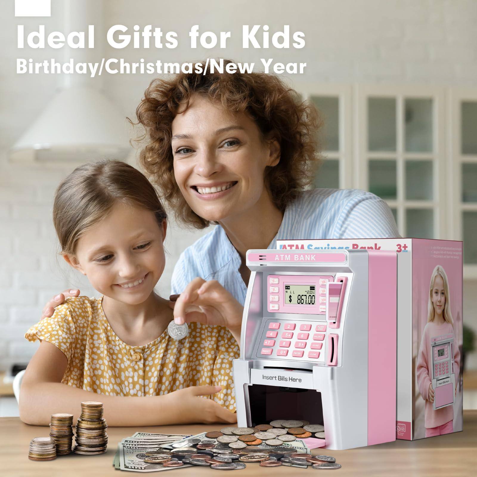 Ideal Gifts for Kids  
Birthday/Christmas/New Year  

ATAA Ceuinee DanL ATM BANK 3+  
$861.00  

Insert Bills Here