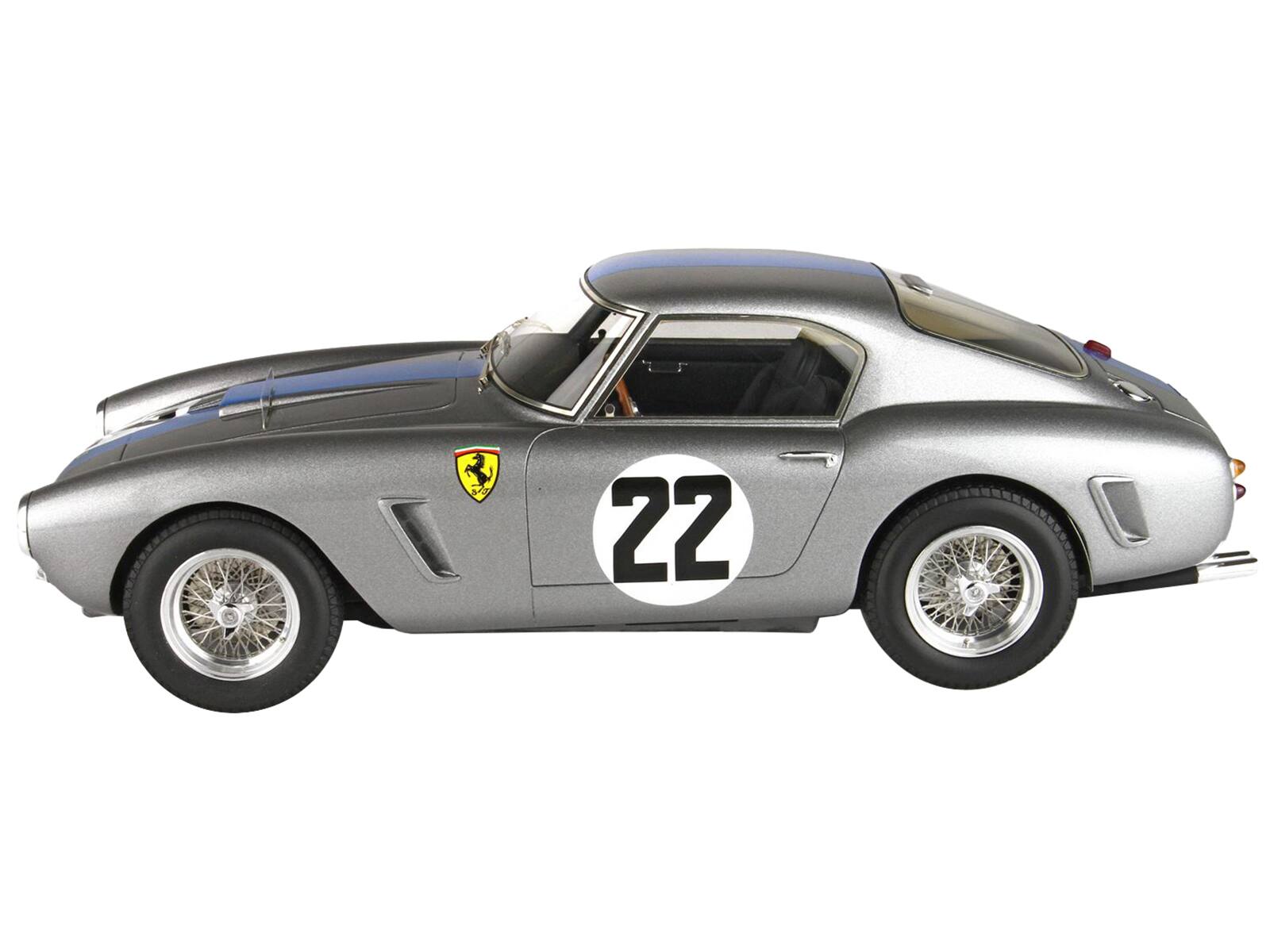 Alt View 2. BBR - Ferrari 250 SWB #22 "24 Hours of Le Mans" (1960) with DISPLAY CASE Limited Edition to 96 pieces 1/18 Model Car by BBR.