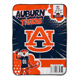Chad & Jake - Auburn Tigers 30" x 40" Comic Theme Baby Blanket - Multicolor