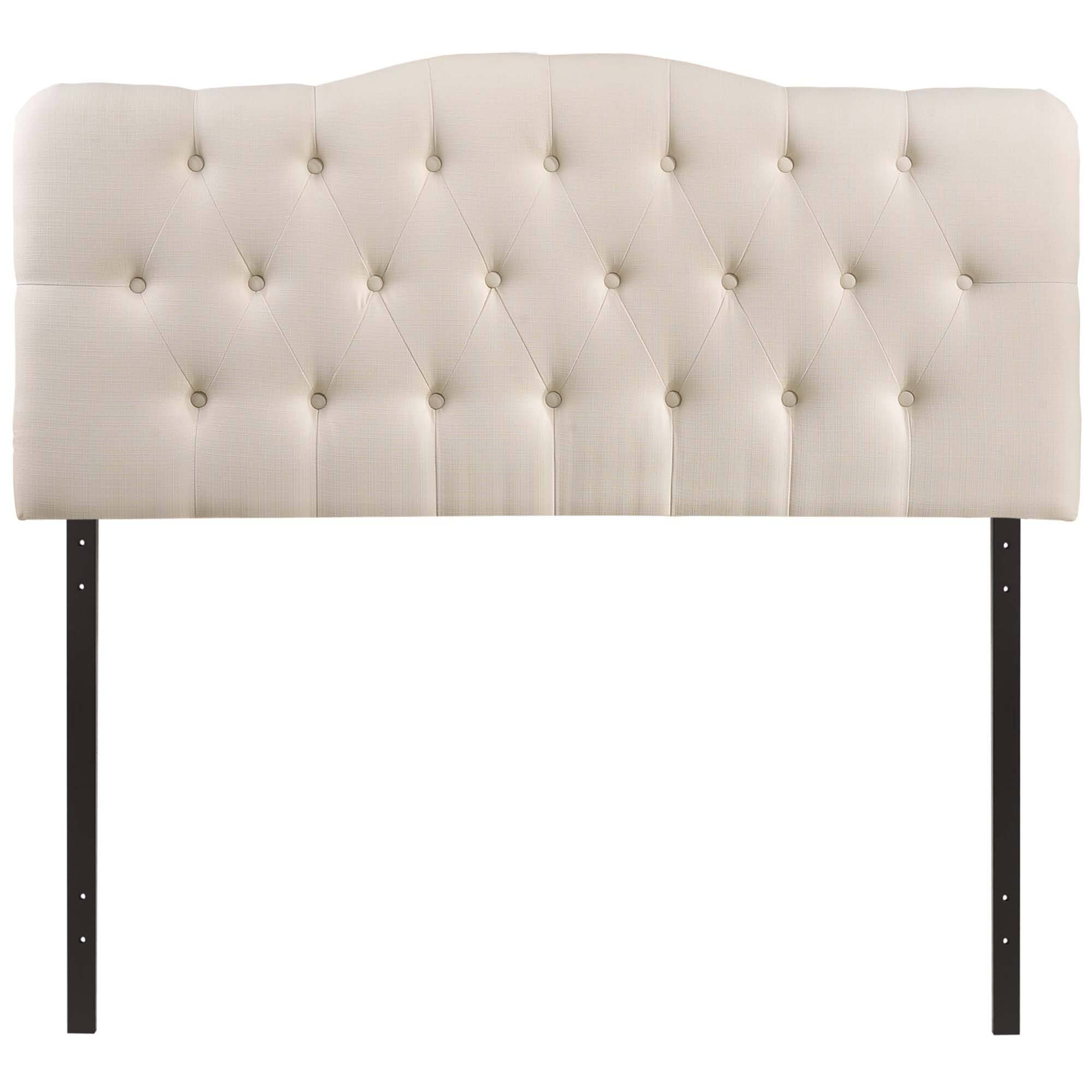 Alt View 1. Modway - Annabel Upholstered Fabric Full Headboard by Modway - White.