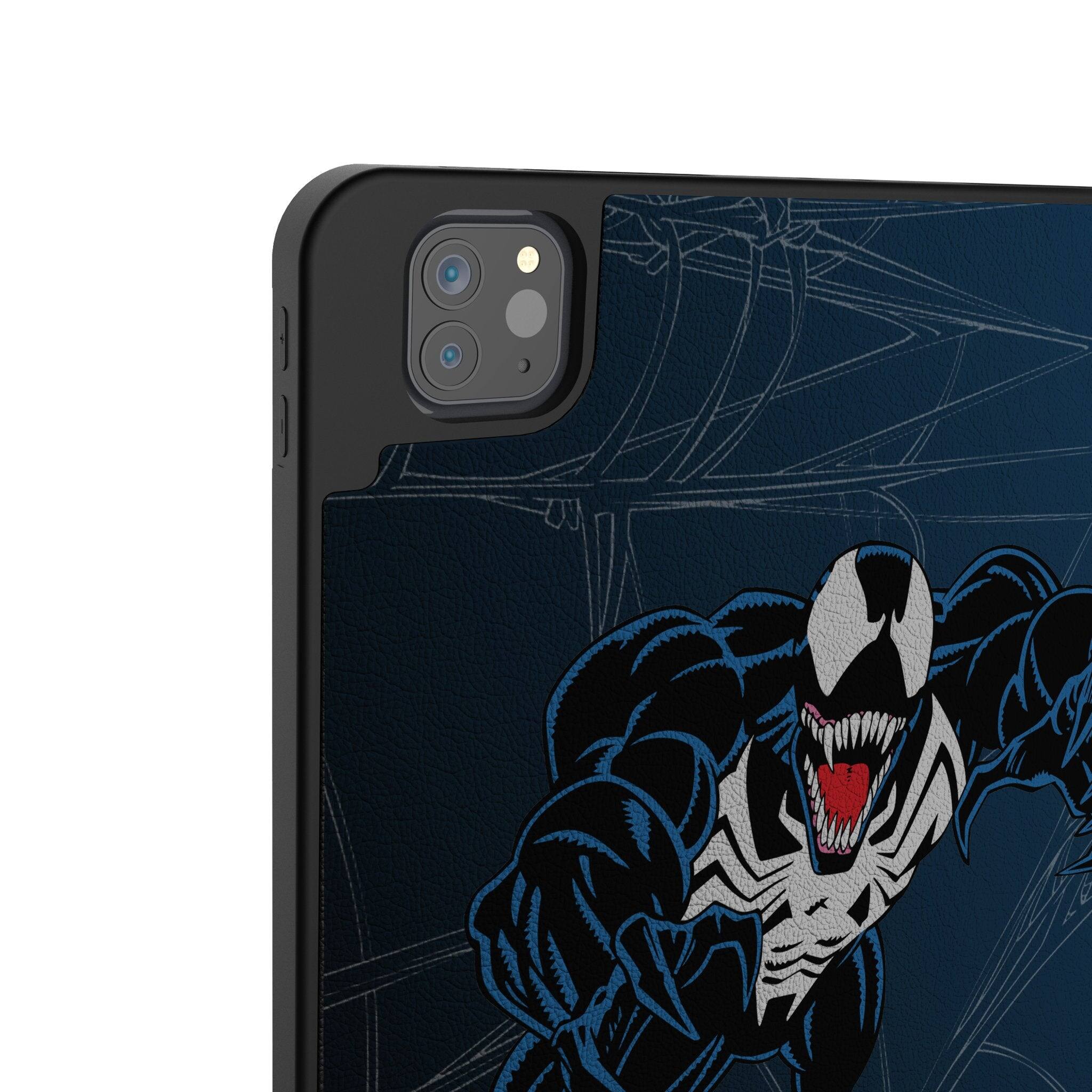 Left. Keyscaper - Marvel MechLine Tablet Case - Apple iPad Pro 11in (M4) - Venom.
