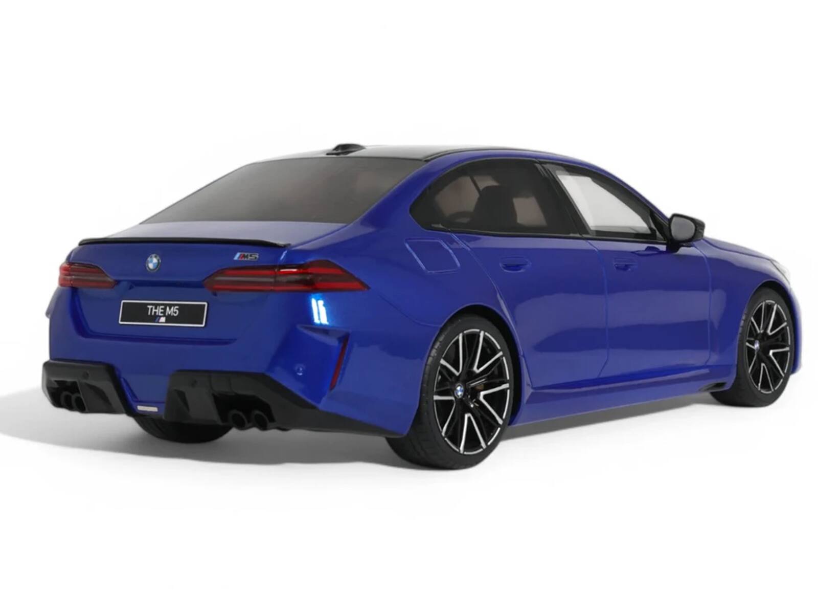 Alt View 4. GT Spirit - 2024 BMW M5 (G90) Marina Bay Blue Metallic with Black Top 1/18 Model Car by GT Spirit.