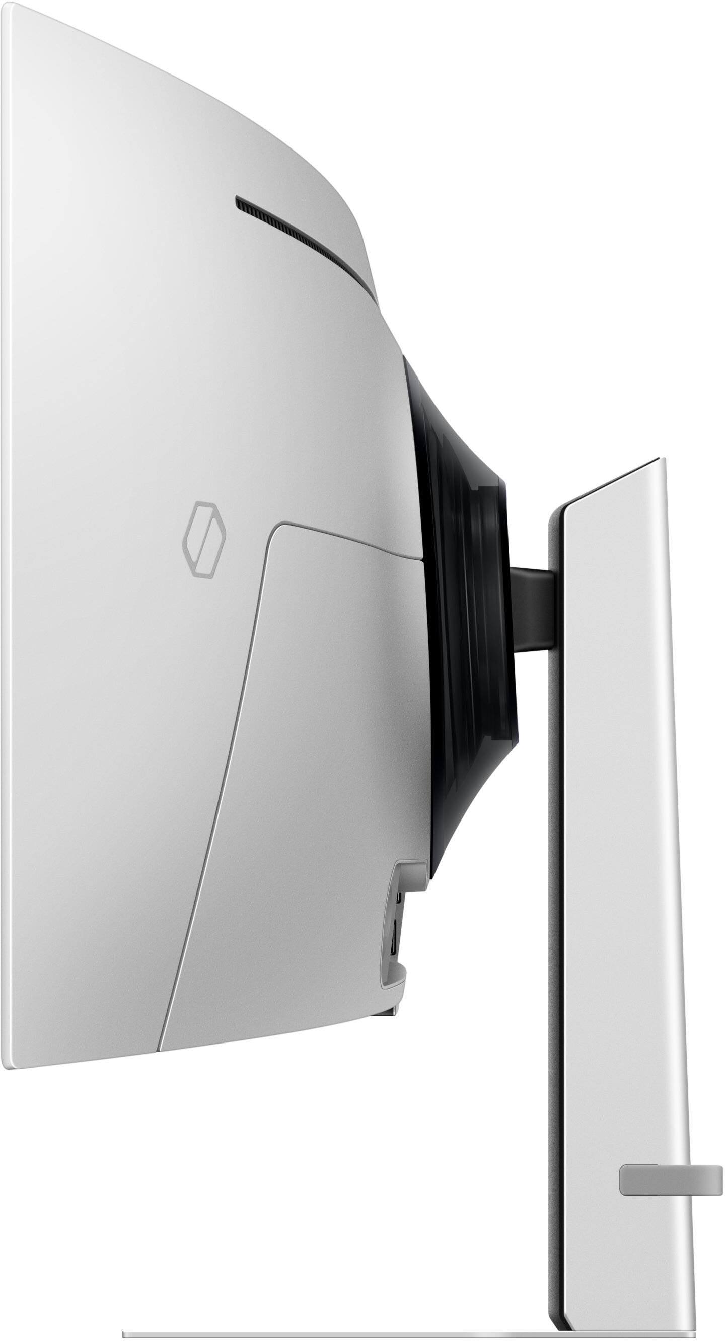 Alt View 20. Samsung - 49" Odyssey OLED G9 (G91SD) Dual QHD 144Hz 0.03ms G-Sync Compatible Curved Gaming Monitor - Silver.