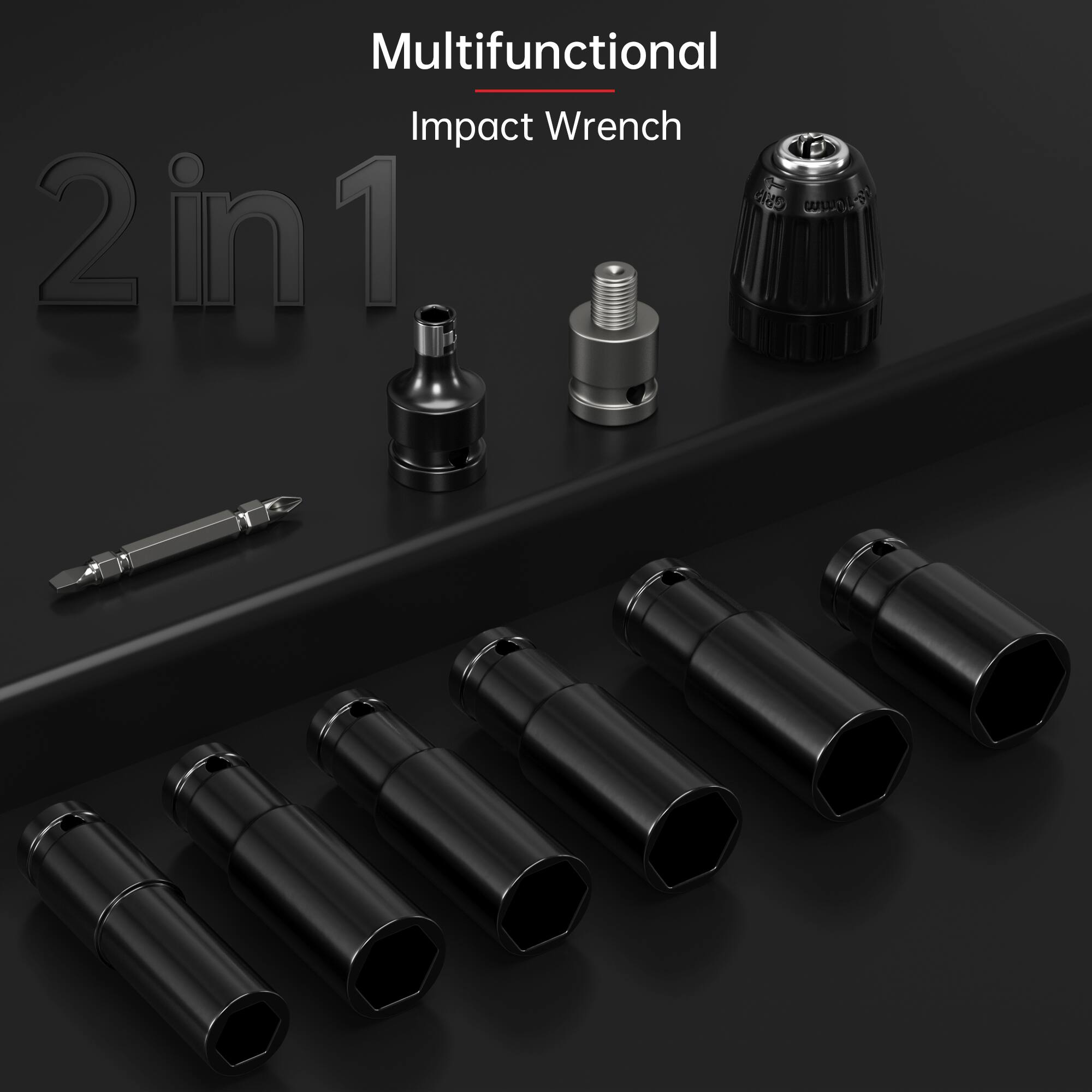 Multifunctional  
Impact Wrench  
2 in 1