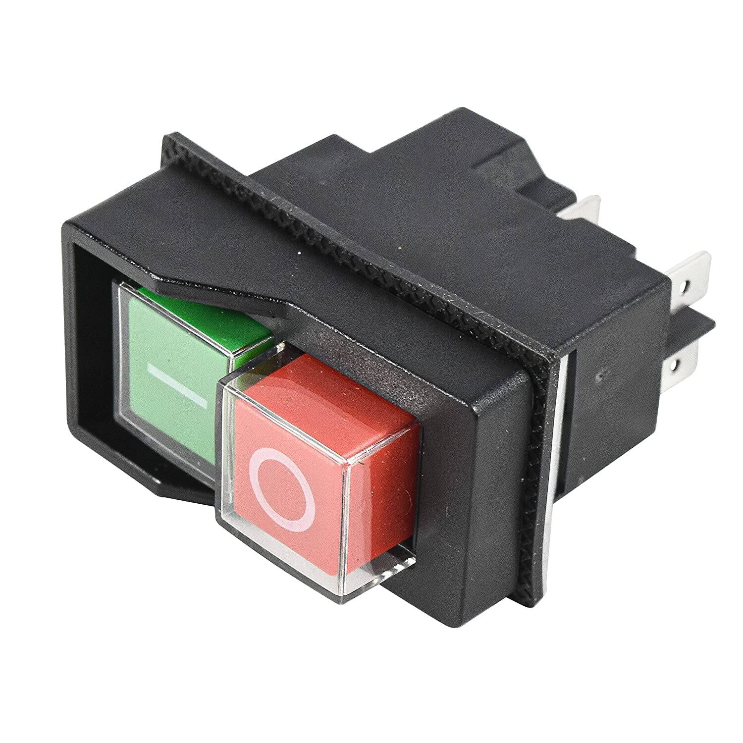 Alt View 1. HQRP - On-Off Magnetic Power Switch, 4-Pin 16 A 120 V UL Listed, for DeWalt DWE7490X DWE7491RS Table Saw - black.