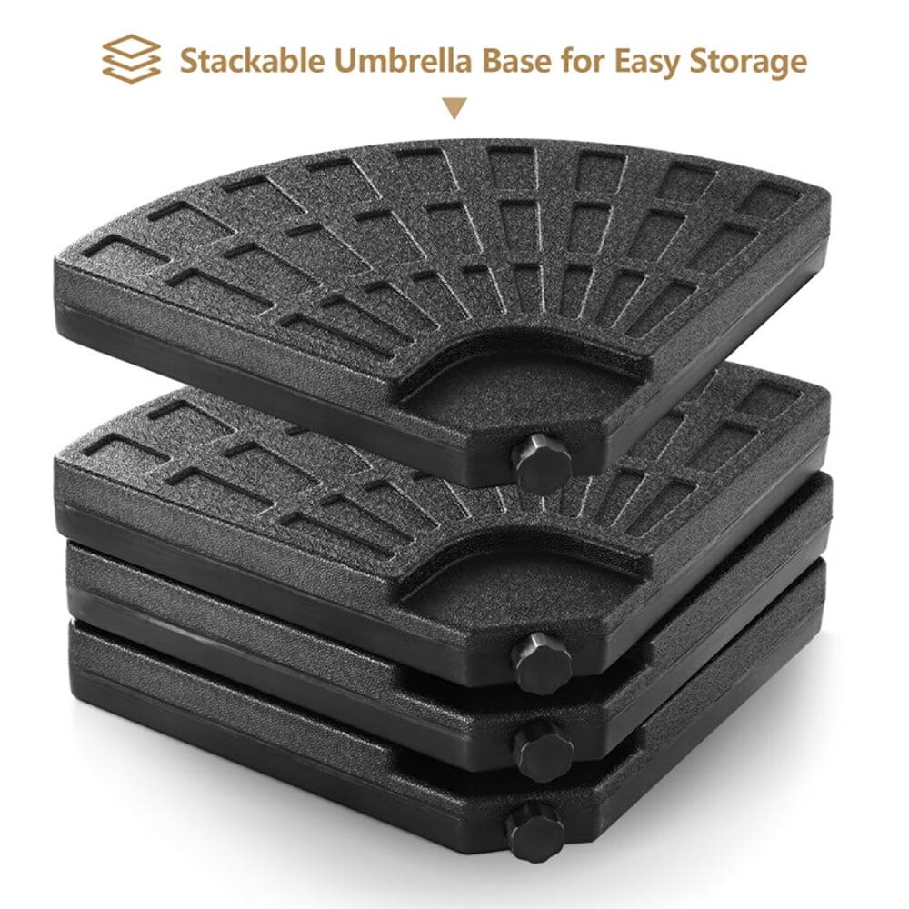 Stackable Umbrella Base for Easy Storage