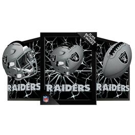 Sporticulture - Las Vegas Raiders 14" x 18" Framed 3D Lenticular Art - Black