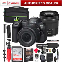 Bundle - Canon - EOS R6 Mark II Mirrorless Camera with RF 24-105mm F4-7.1 IS STM Lens Kit