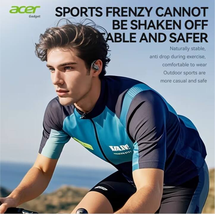 acer SPORTS FRENZY CANNOT BE SHAKEN OFF STABLE AND SAFER Naturally stable, anti drop during exercise, comfortable to wear Outdoor sports are more casual and safe