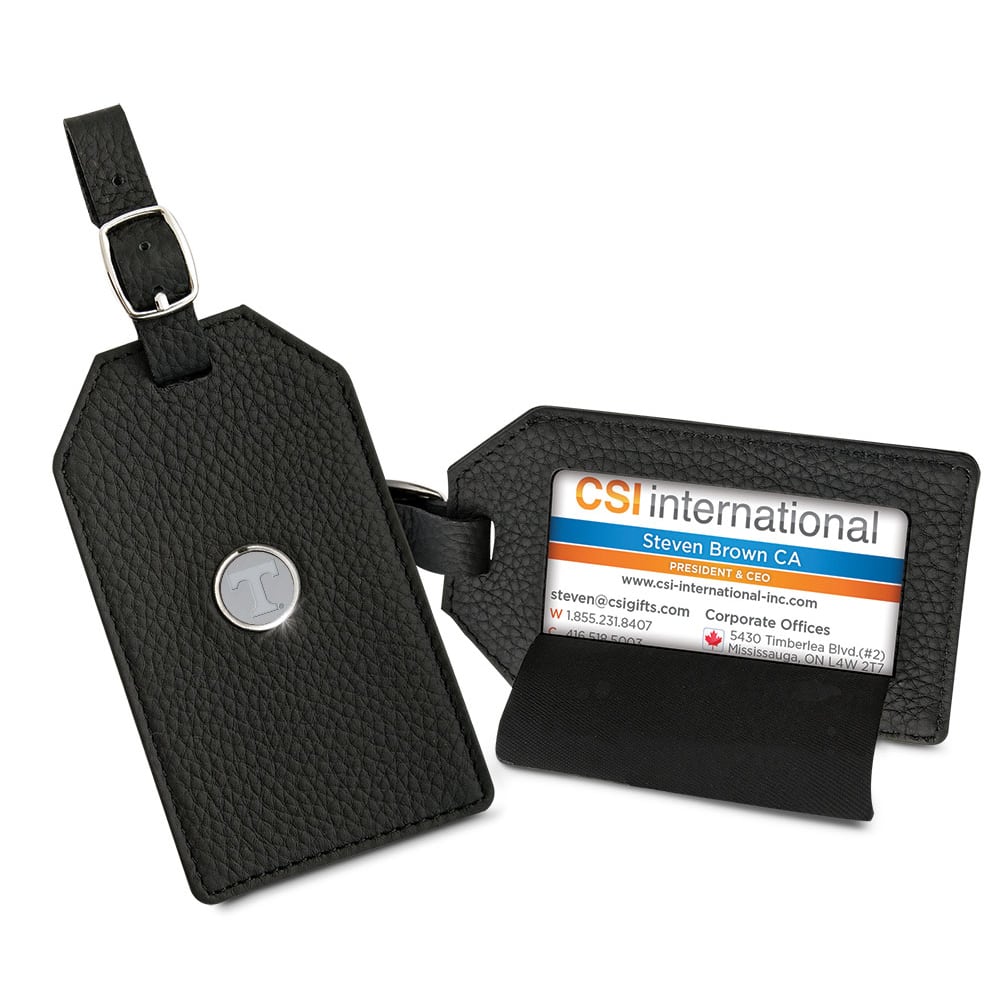 Jardine - Tennessee Volunteers Leather Luggage Tag - Black price history on PriceWatchPro