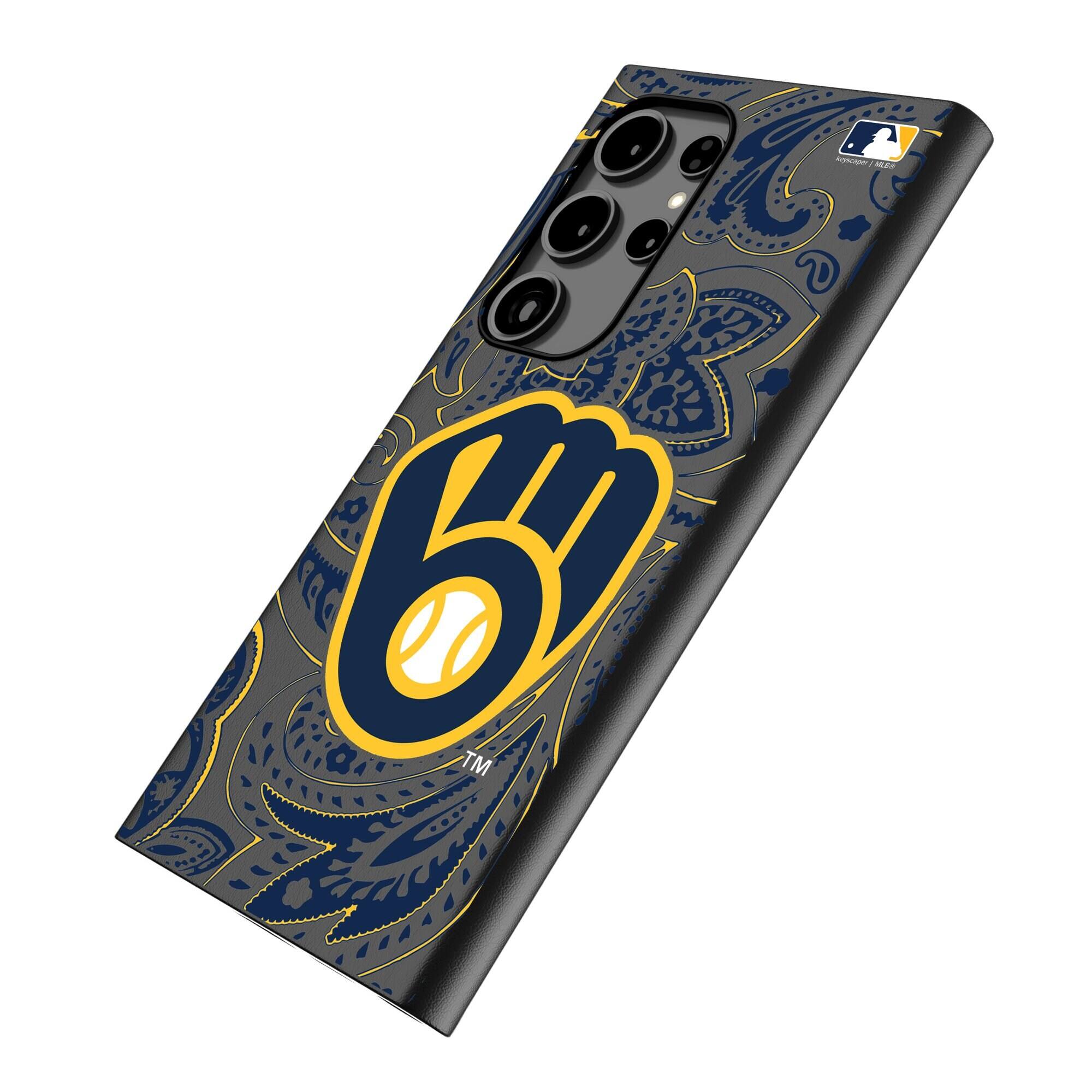 Alt View 1. Keyscaper - Paisley Galaxy Magnetic Bump Case - S25 Ultra - Black.