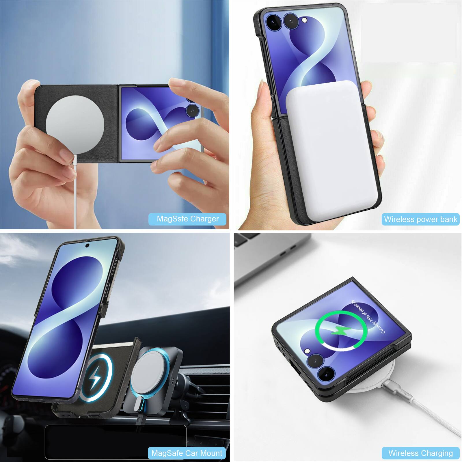 MagSsfe Charger Wireless power bank - %R & Currently MagSafe Car Mount Wireless Charging