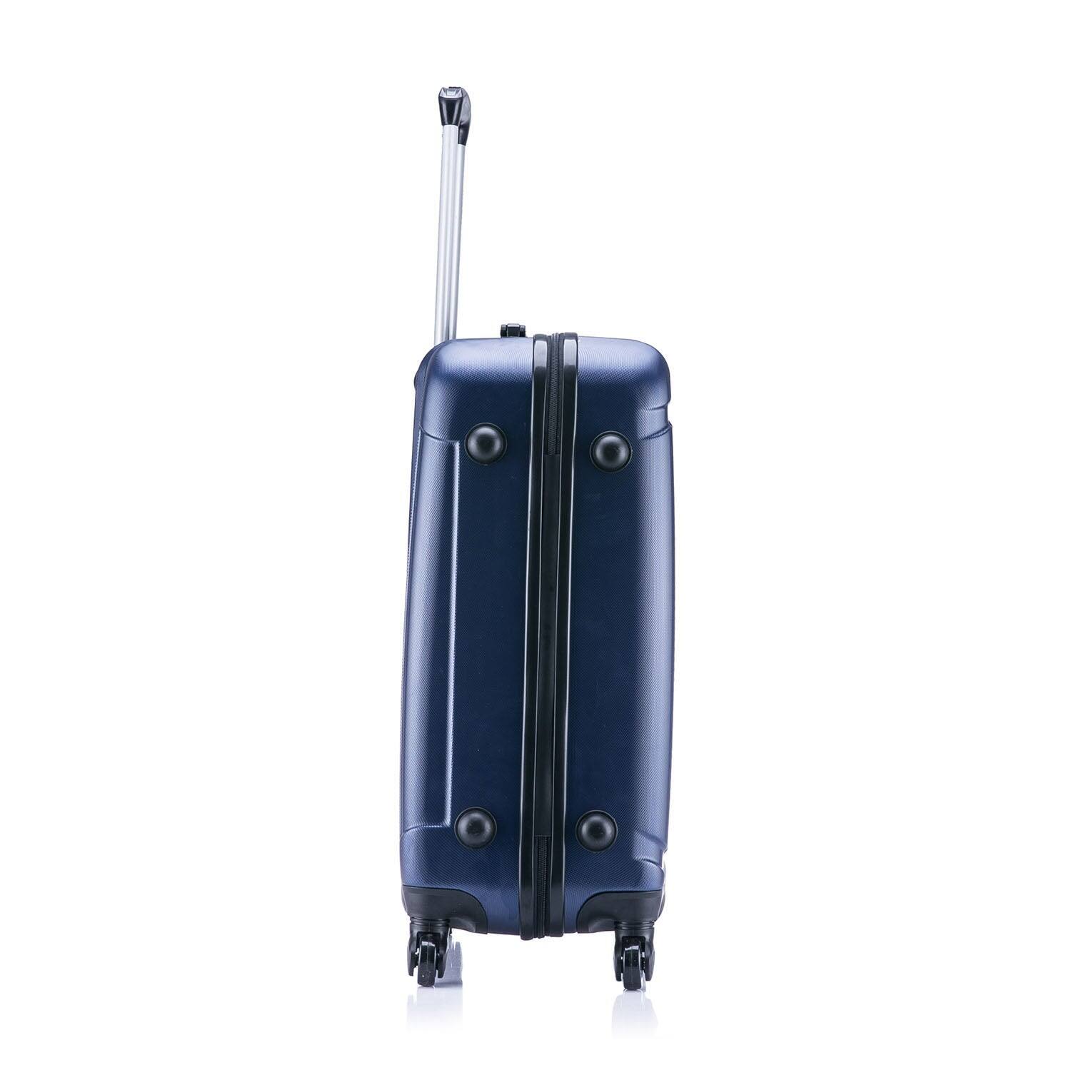 Alt View 1. InUSA - Pilot lightweight hardside spinner luggage 20" carry-on - NAVY BLUE.