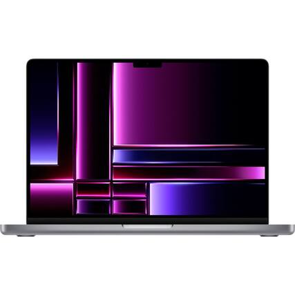 Front. Apple - MacBook Pro 14-Inch Certified Refurbished "M2 Pro" 10 CPU/16 GPU with 16GB Memory - 512GB SSD - Space Gray.