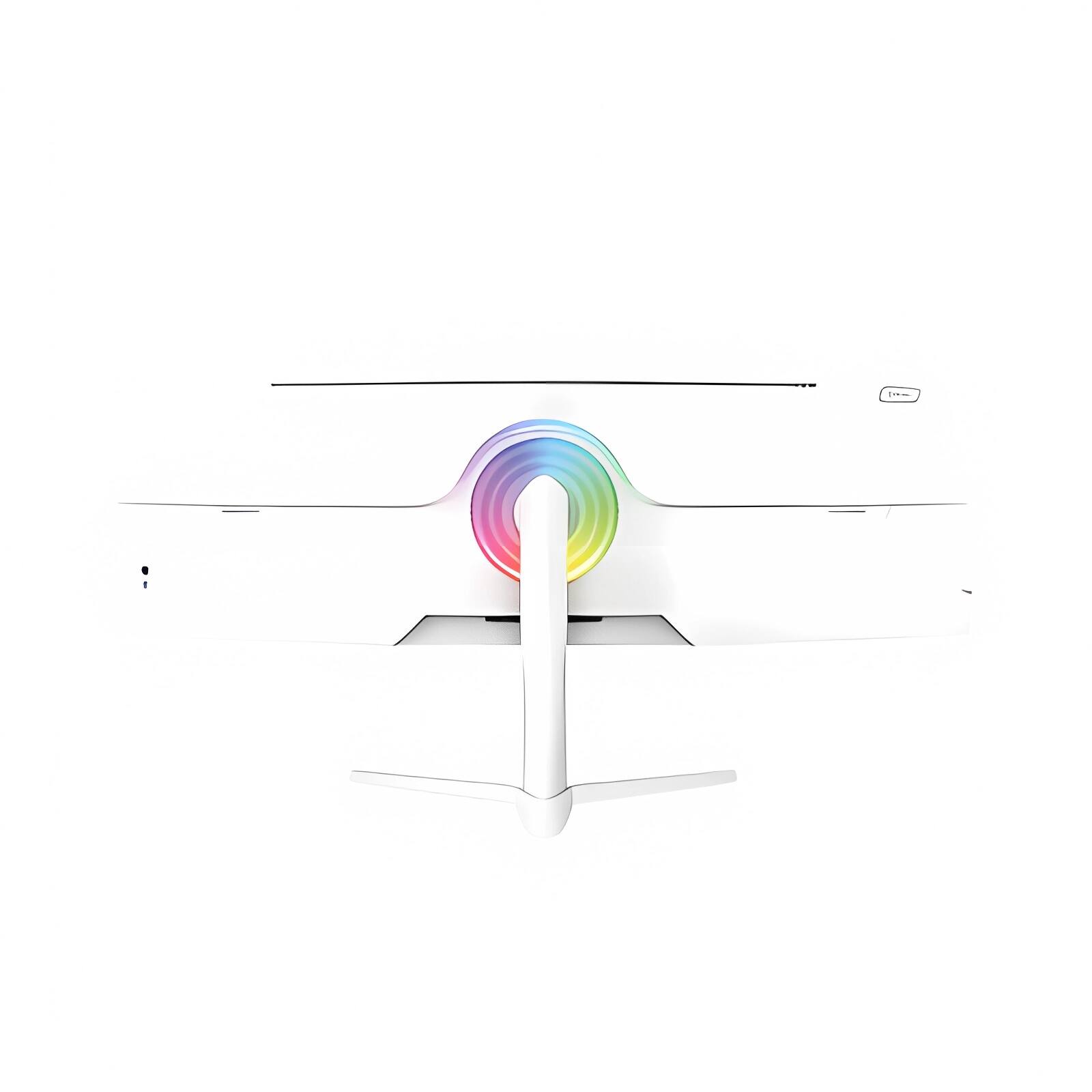 Alt View 3. Arozzi - Arozzi – Nova 49" Curved VA Dual QHD 165Hz Super Ultrawide Gaming Monitor – White - White.