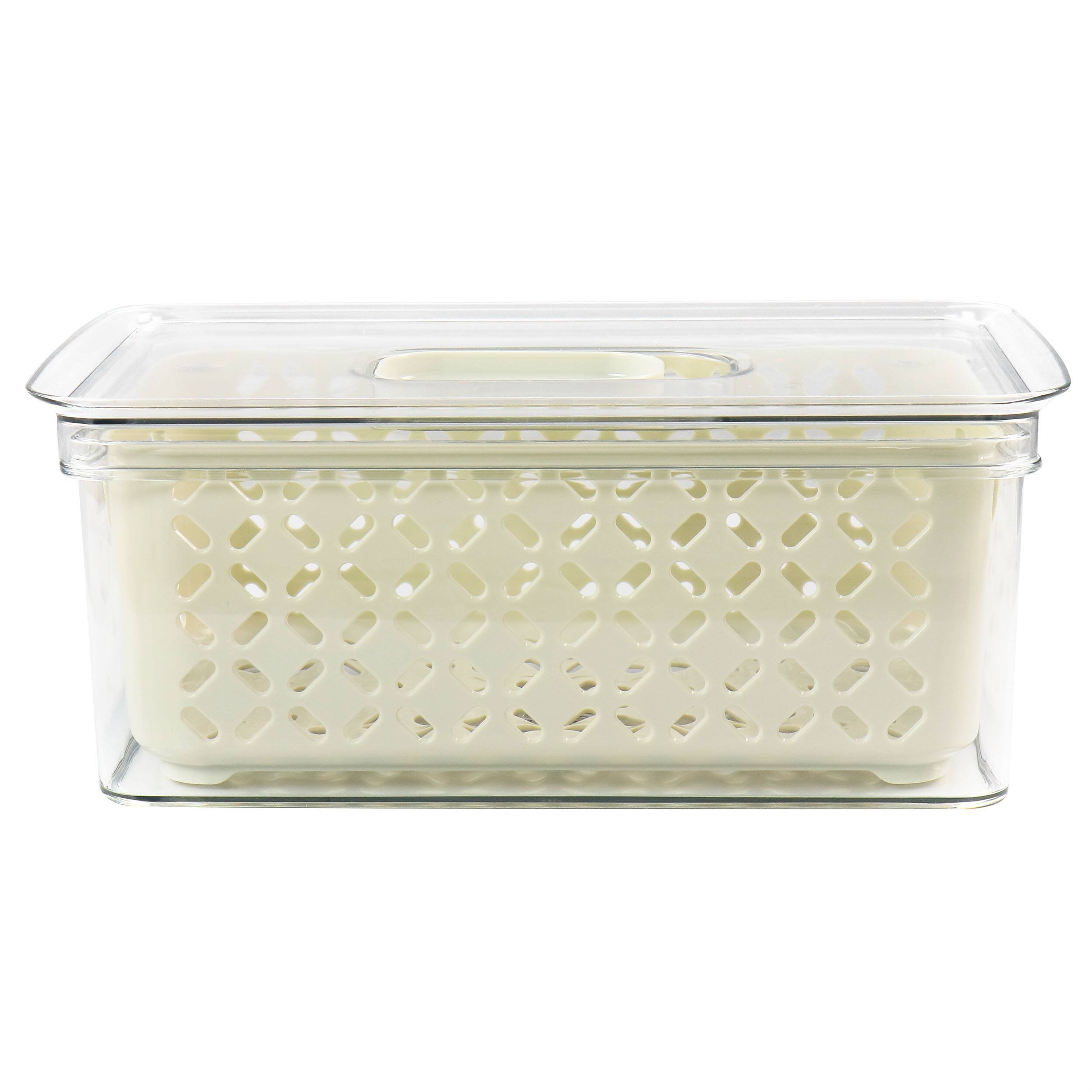 Left. Martha Stewart - Martha Stewart Medium Fresh Keeper Container Set - Clear.