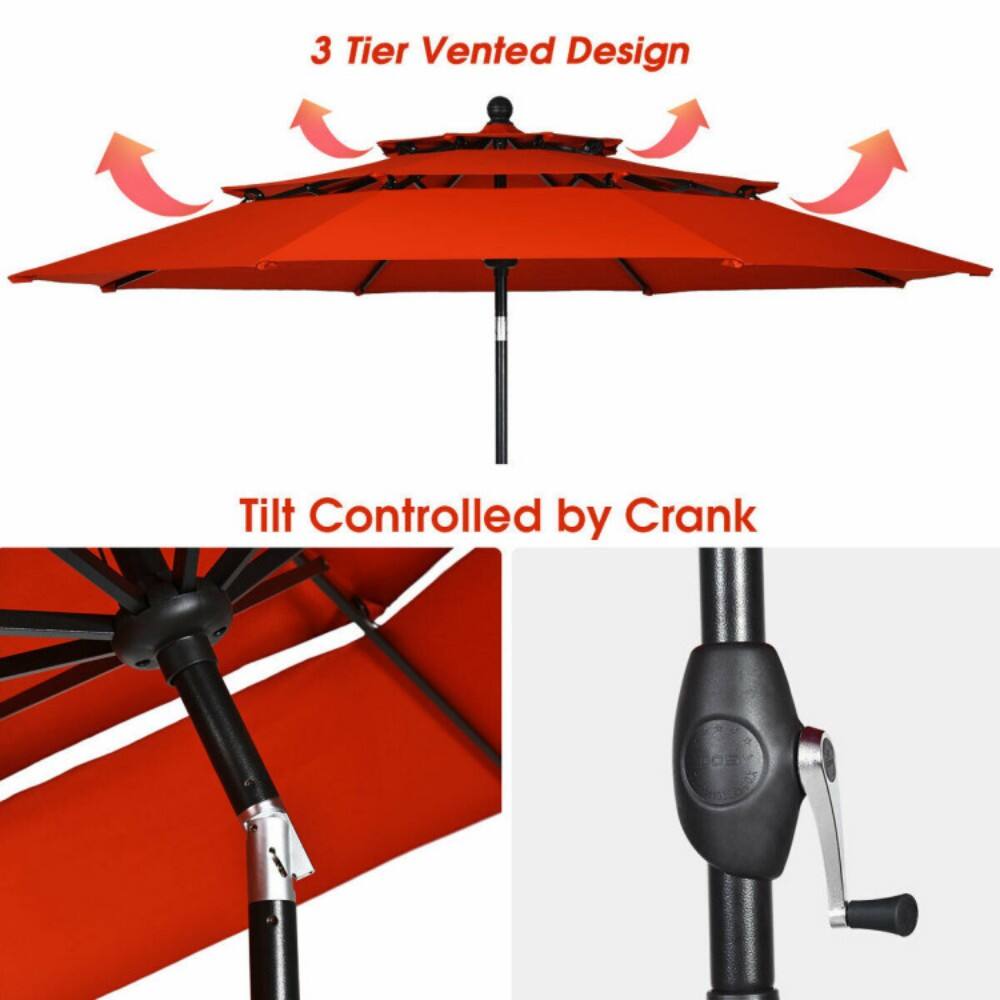 3 Tier Vented Design

Tilt Controlled by Crank