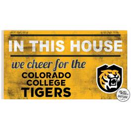 Jardine - Colorado College Tigers 11'' x 20'' Indoor/Outdoor In This House Sign - Black