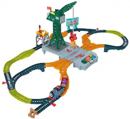 Fisher Price - Thomas & Friends Talking Cranky Delivery Train Set - COLLECTABLES - Multicolor
