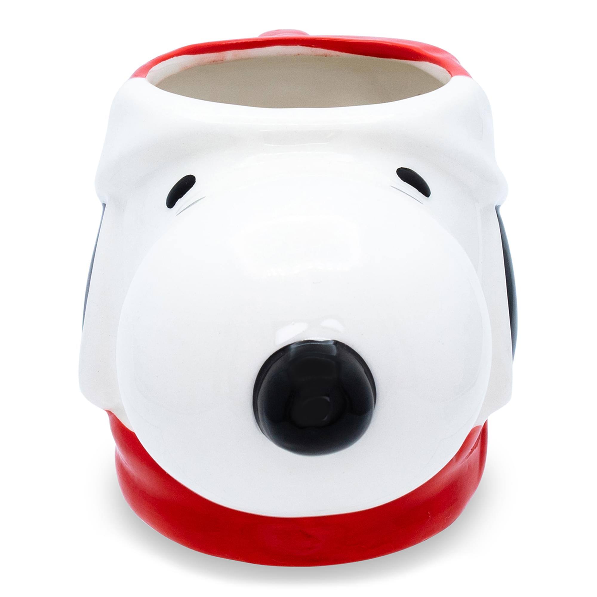 Alt View 1. Silver Buffalo - Peanuts Snoopy Christmas 3D Sculpted Ceramic Mug | Holds 20 Ounces - White.