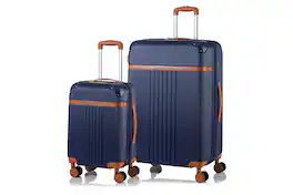 Champs - Vintage 2-Piece Hardside Luggage Set - Navy