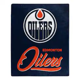 Northwest - Edmonton Oilers 50" x 60" Signature Raschel Plush Throw Blanket - Multicolor