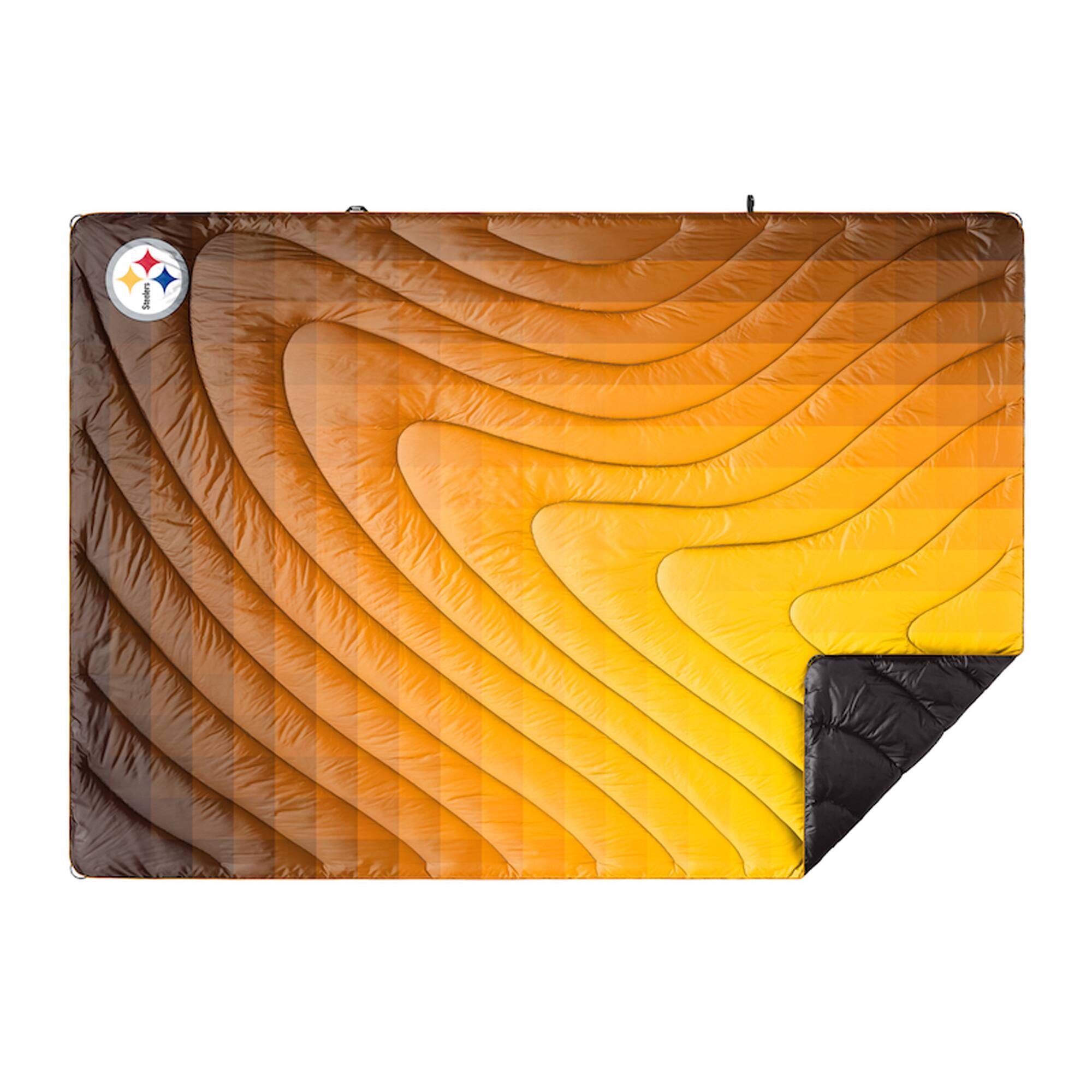 Front. Rumpl - Pittsburgh Steelers 75'' x 52'' Original Puffy Blanket - Multicolor.