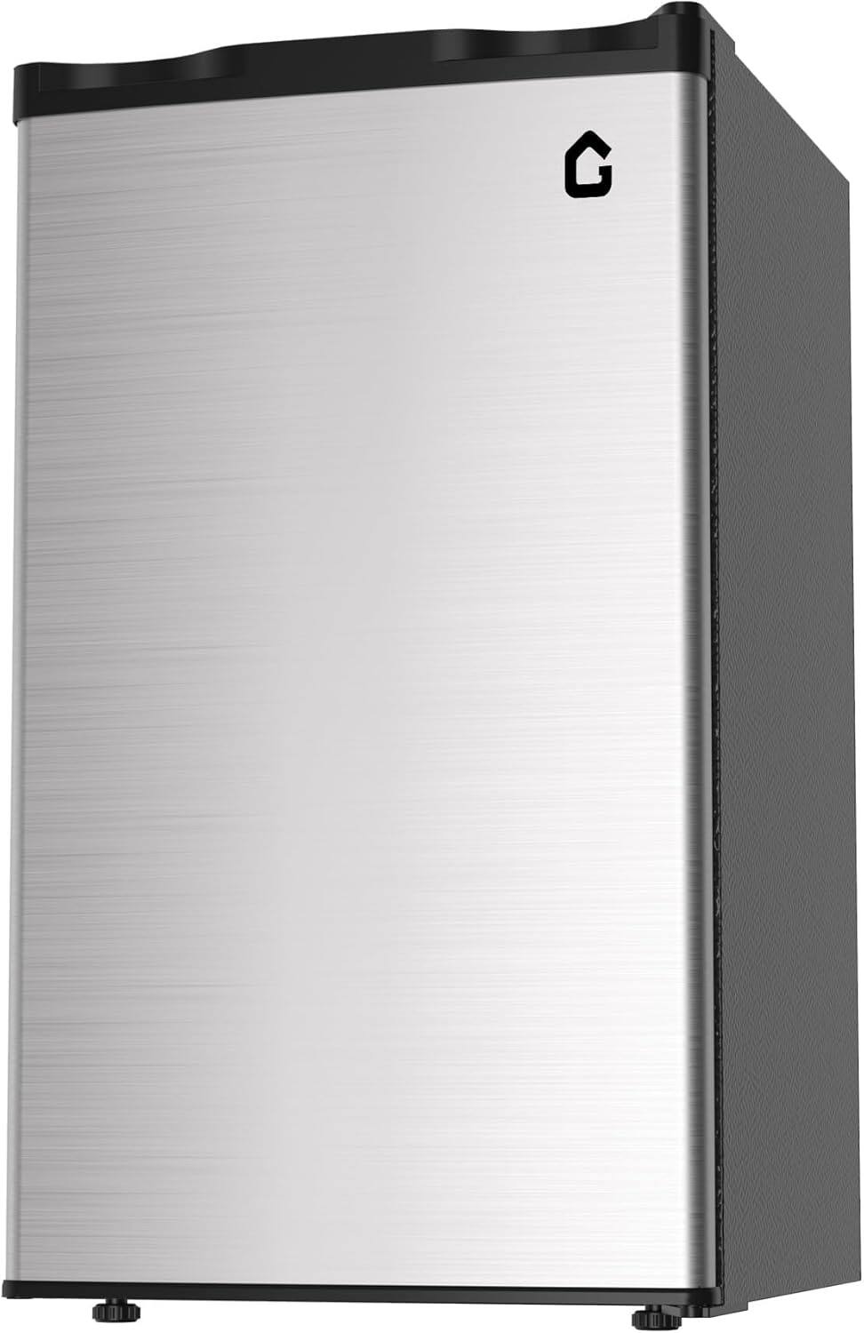 Alt View 4. Homhougo - 3.2 Cu Ft Mini Refrigerator with Freezer, Removable Glass Shelves - ‎Silver.