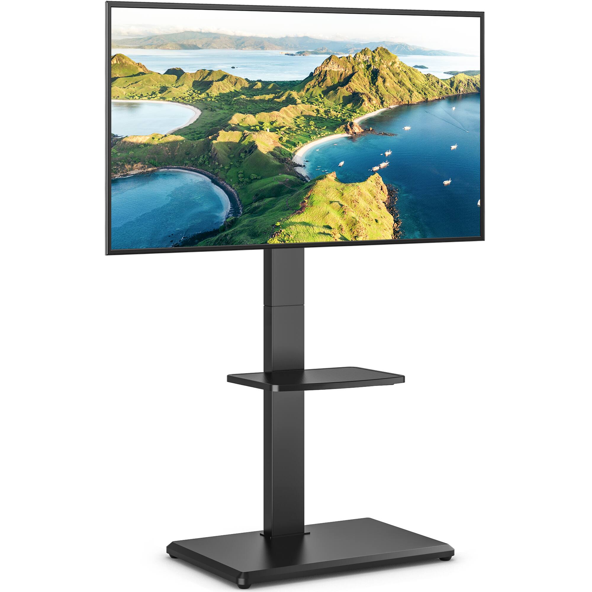 Front. Rfiver - Suitable for 32-75 inch flat-panel curved TV stands - Black.