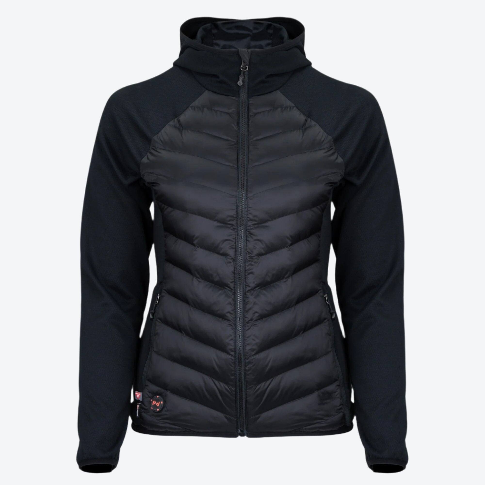 Alt View 6. Mobile Warming - Women's Ventani Hybrid Heated Jacket - Black.