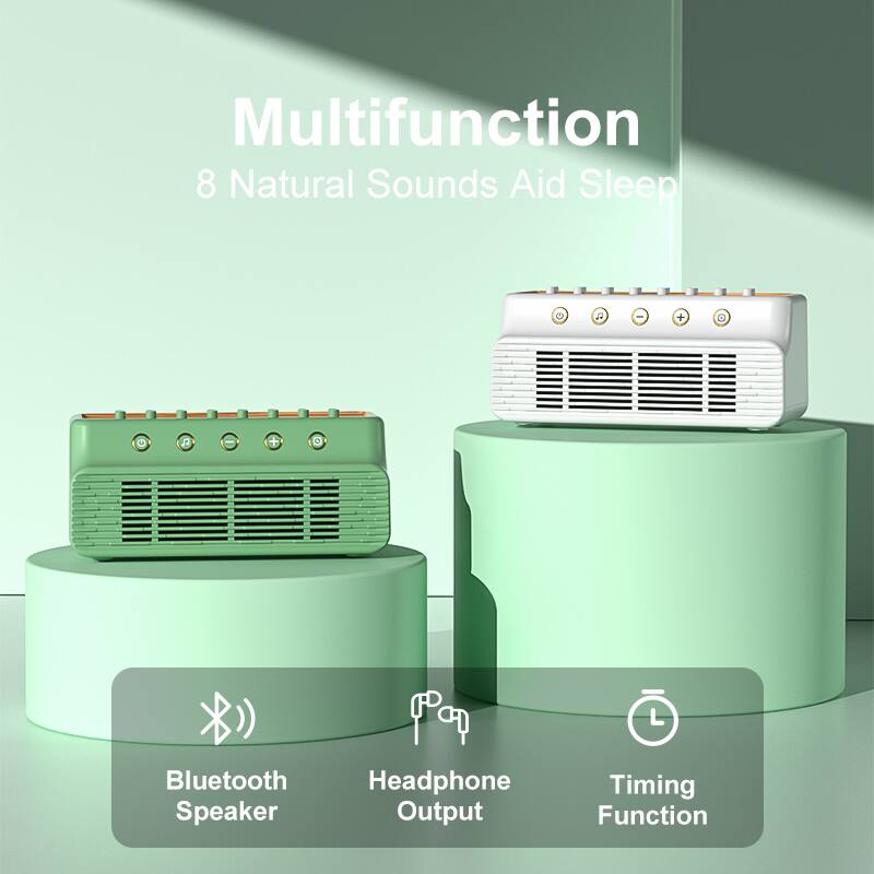 Multifunction  
8 Natural Sounds Aid Sleep  
Bluetooth Speaker  
Headphone Output  
Timing Function