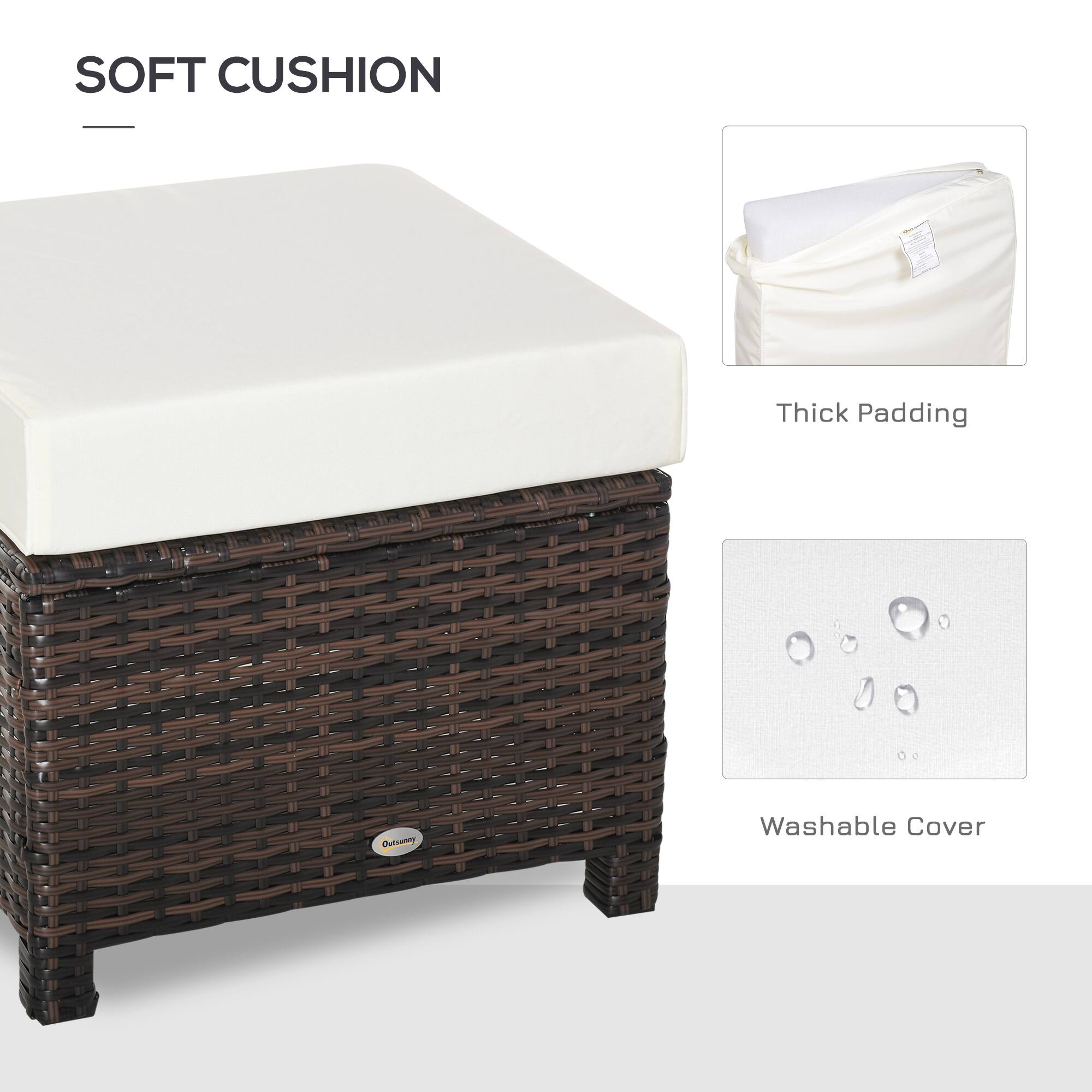 SOFT CUSHION
Thick Padding
Washable Cover
