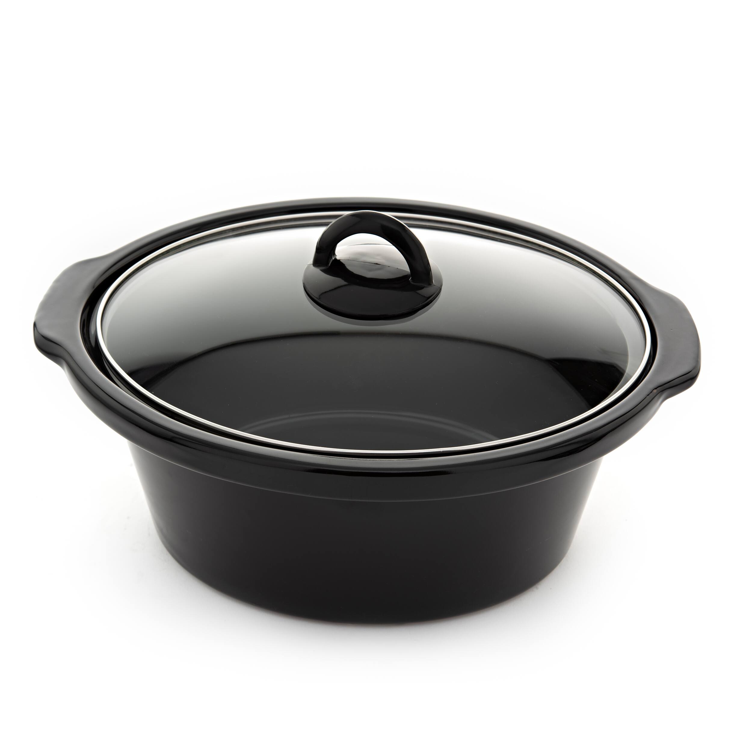 Alt View 4. Brentwood - Brentwood Scallop Pattern 4.5 Quart Slow Cooker in Stainless Steel - Silver.