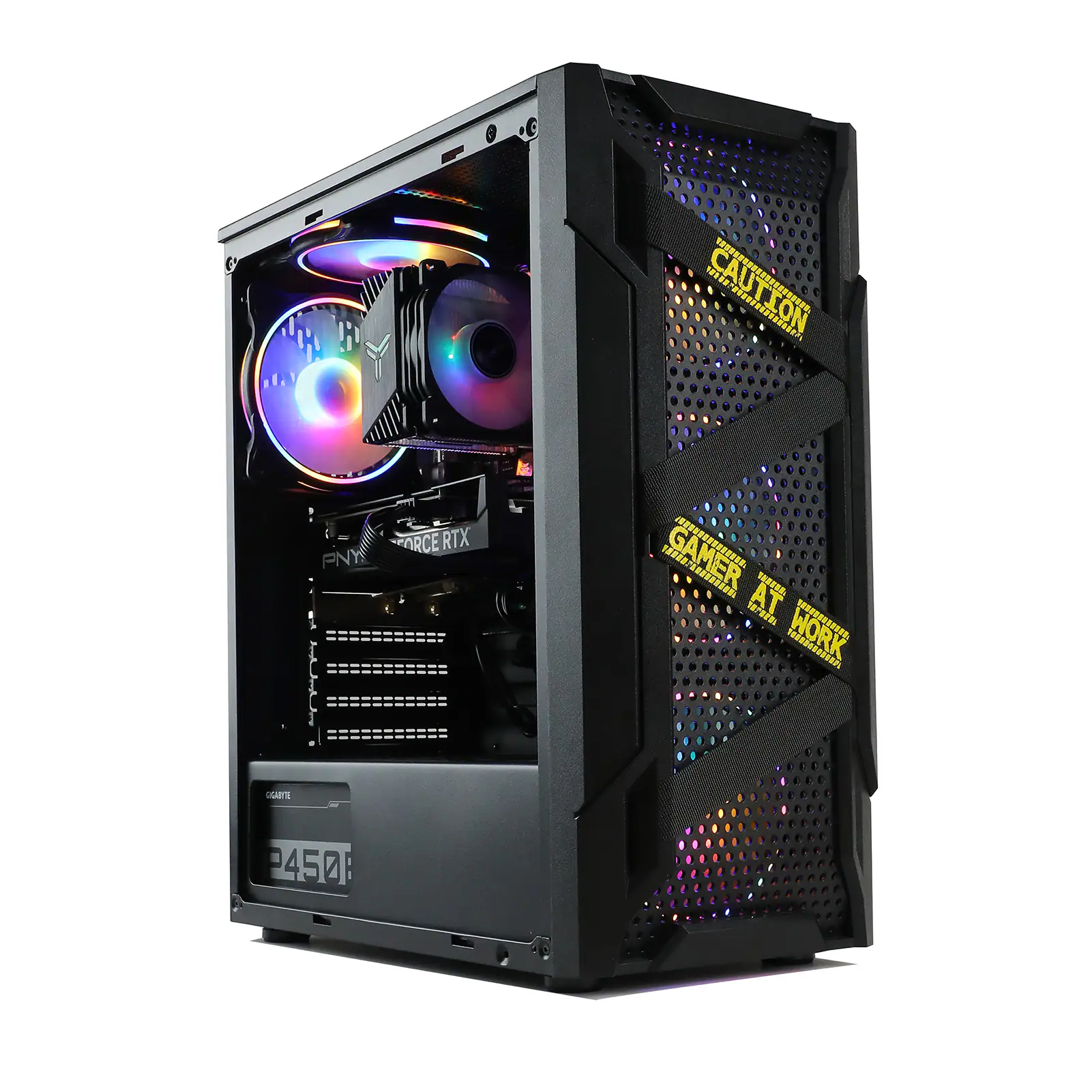 MXZ - Gaming PC Computer Intel Core i5 9400F,GeForce RTX 3050,16GB DDR4,NVME M2 500GB,Windows 11 Pro Ready to Use - Black