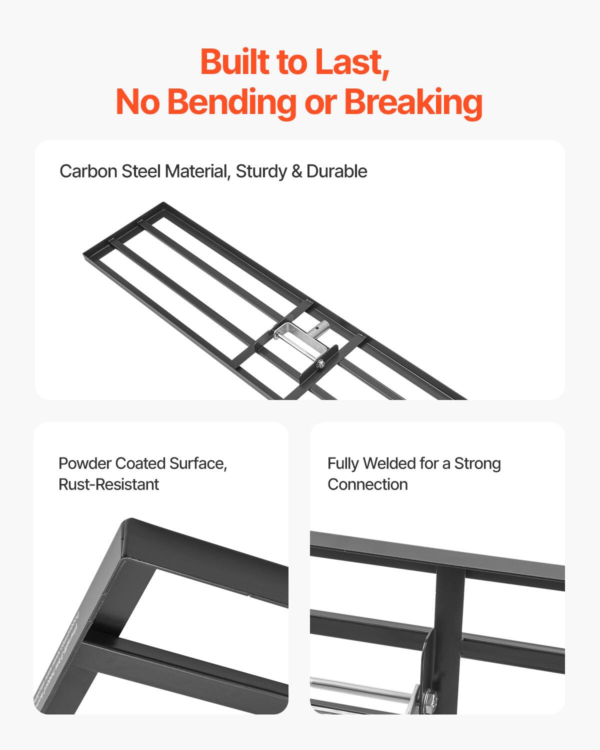 Built to Last, No Bending or Breaking

Carbon Steel Material, Sturdy & Durable

Powder Coated Surface, Rust-Resistant

Fully Welded for a Strong Connection