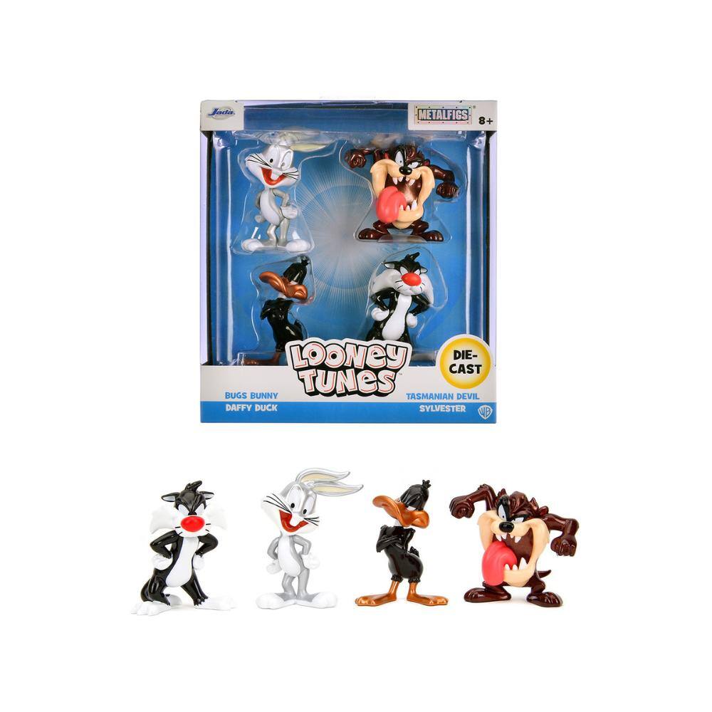 Set of 4 Diecast Figures "Looney Tunes" "Metalfigs" Series