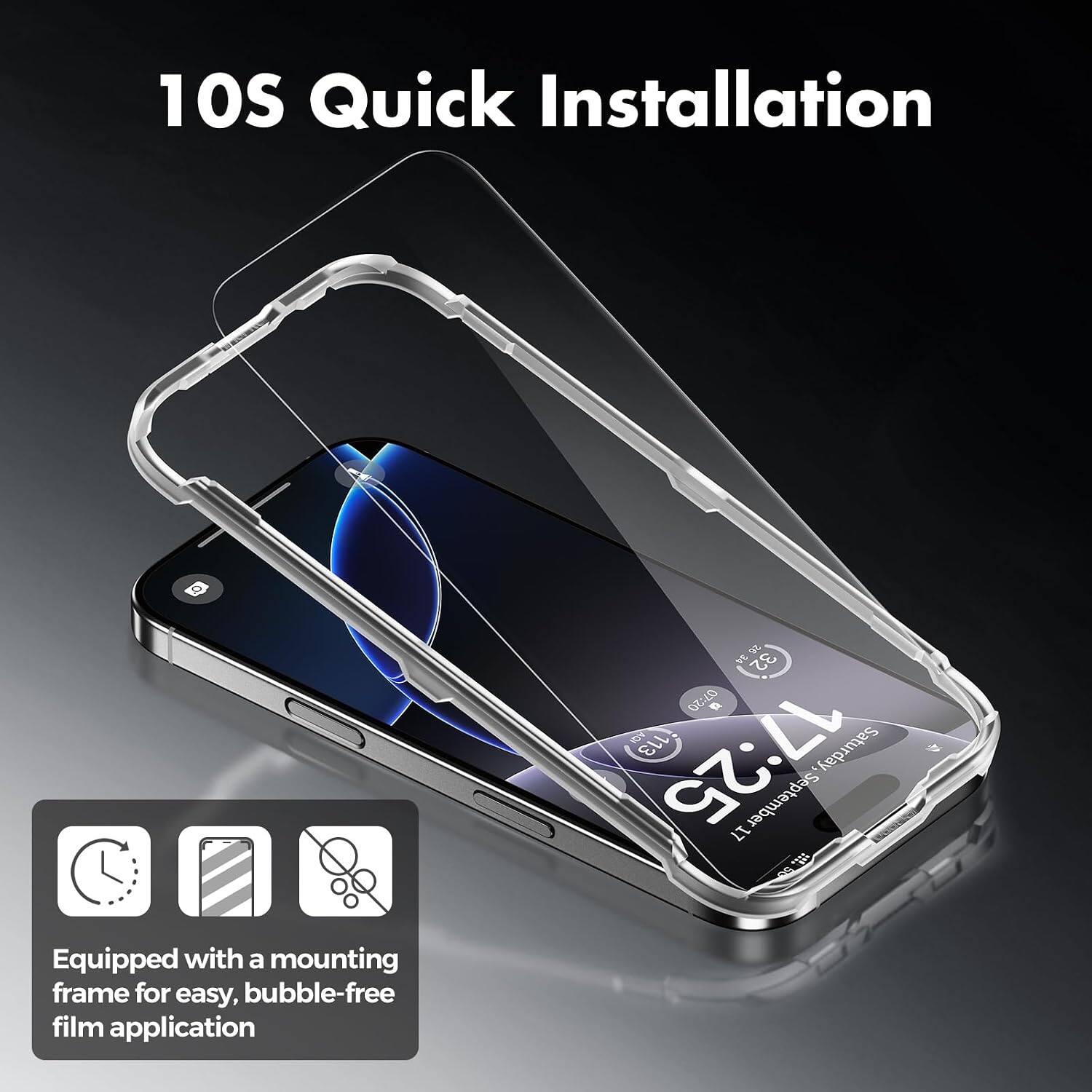 10S Quick Installation

Equipped with a mounting frame for easy, bubble-free film application