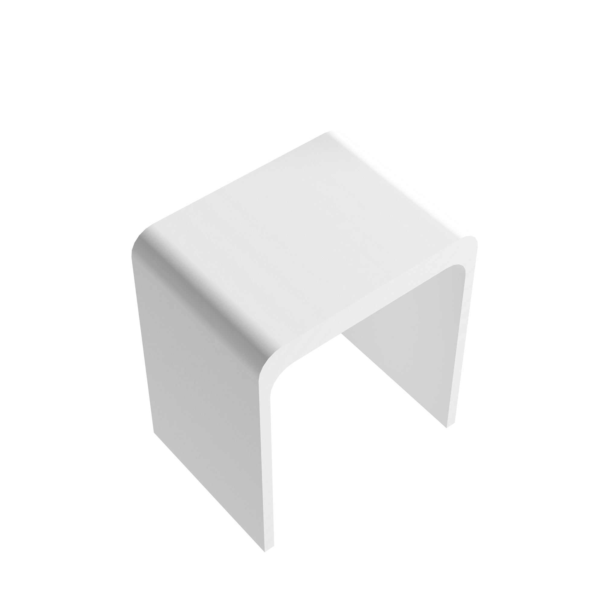 Alt View 9. Boyel Living - 11.42 in. W Freestanding Solid Surface Shower Seat in Matte White - Matte White.