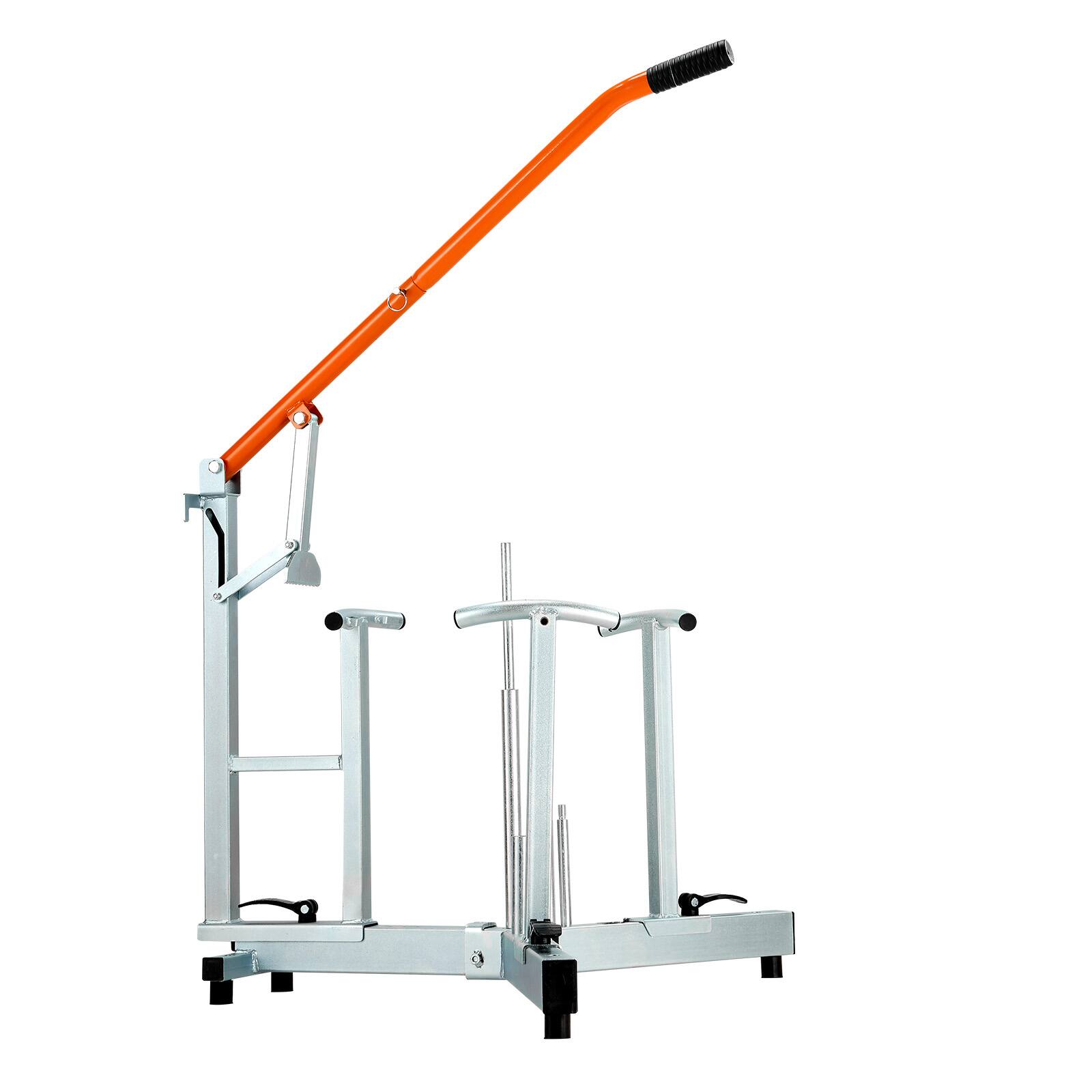 Alt View 5. VEVOR - Dirt Bike and Dual Sport Tire Changer, Fits for 16"-21" Wheels, 15/17/20/25 mm Axles, Heavy Duty Dirt Bike Tire - Silver.