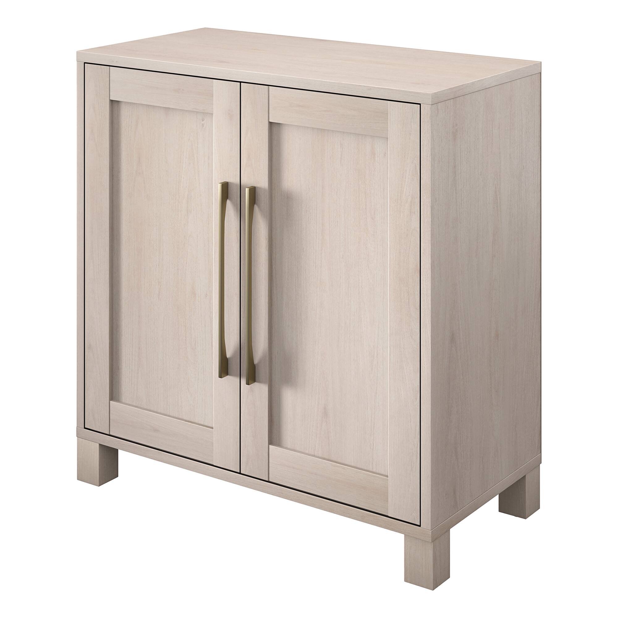Alt View 1. Hudson&Canal - Chabot 28" Wide Rectangular Accent Cabinet - White.
