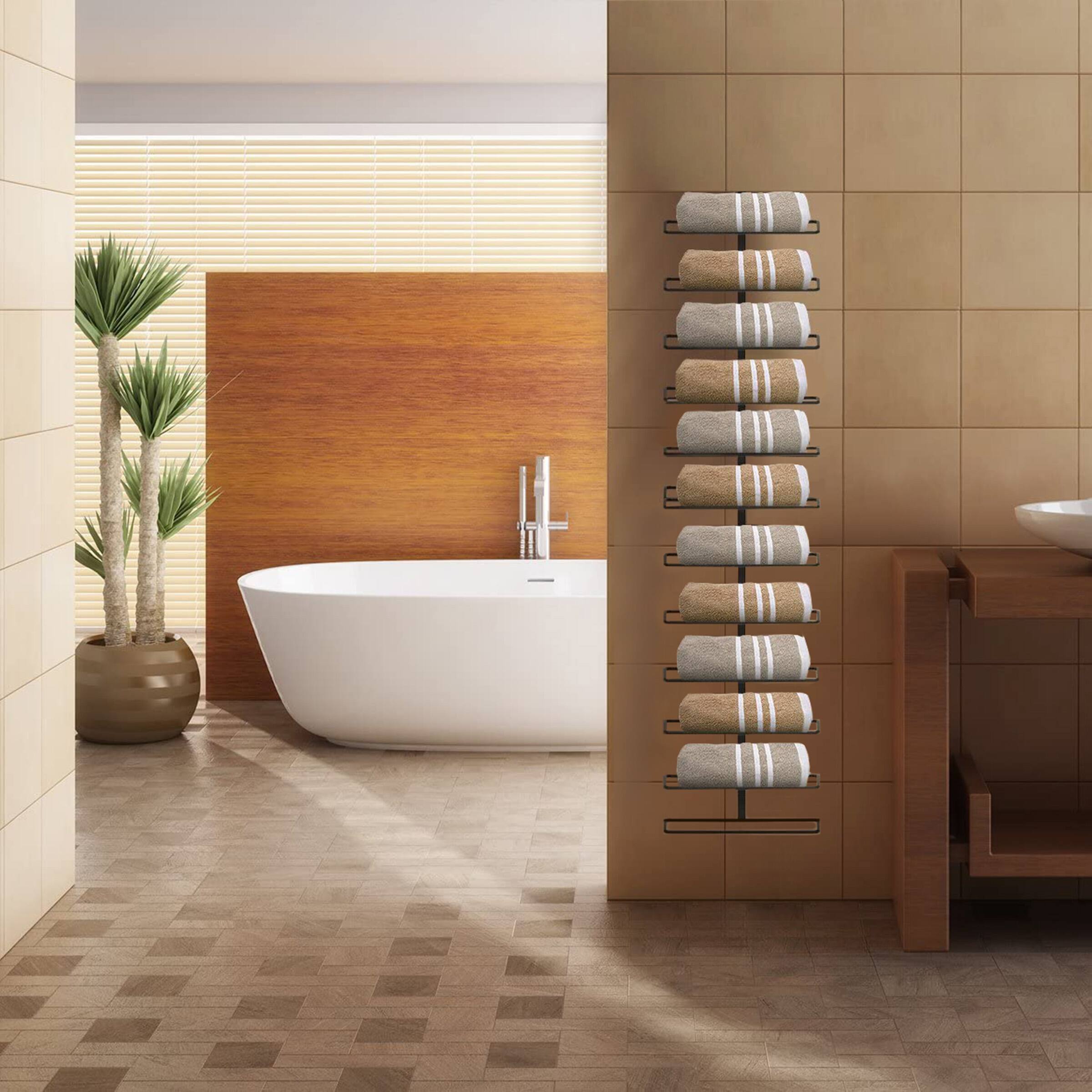 Alt View 1. Sorbus - Sorbus Wall-Mounted Metal Wine Rack - 24 Bottles - Jet Black.