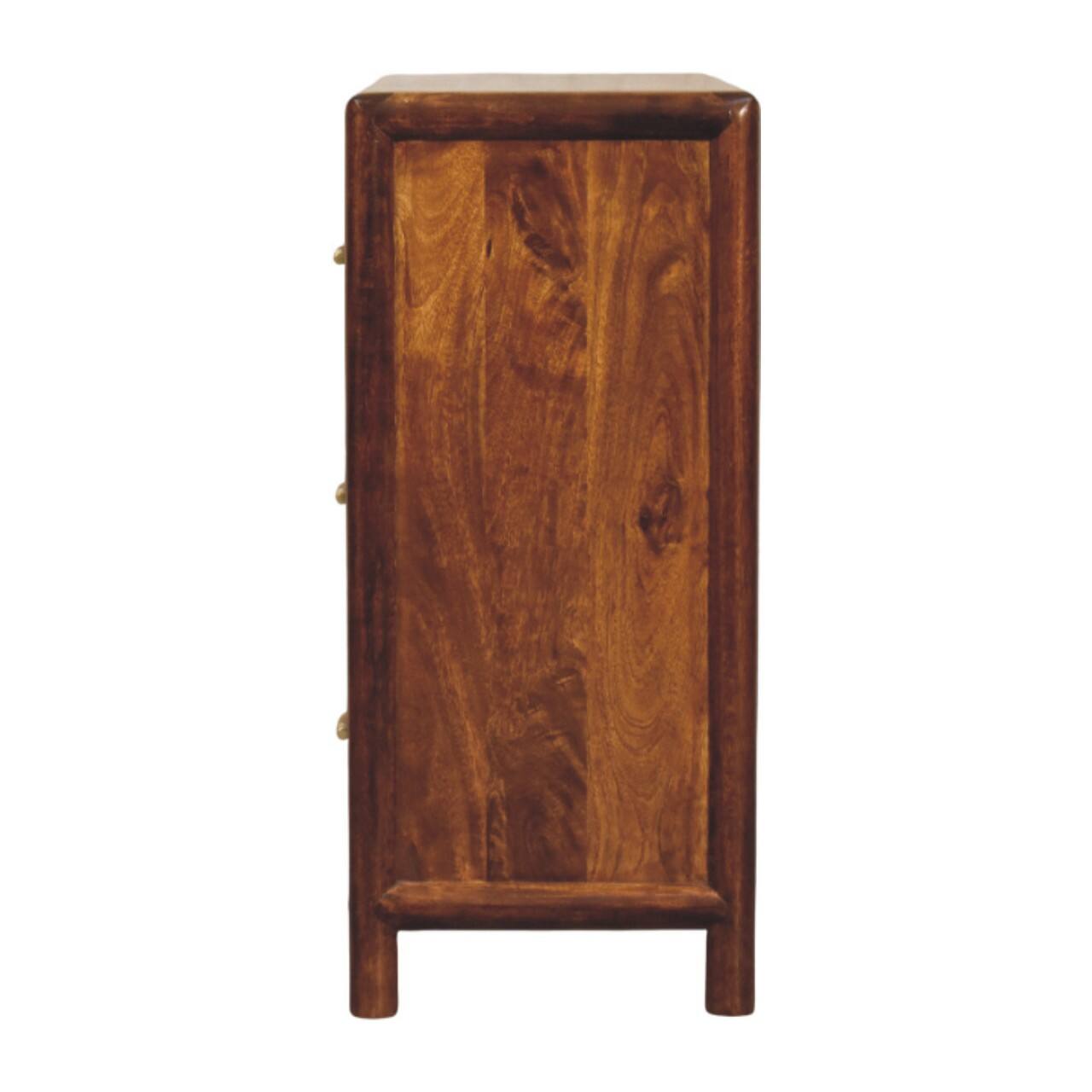 Alt View 3. Artisan Furniture - Artisan Furniture Solid Wood Regency 3-Drawer Chest, Brown - Brown.