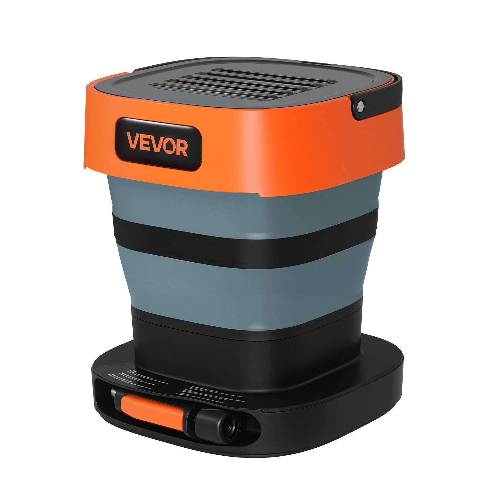 Alt View 5. VEVOR - Portable Cordless Pressure Washer with 2.64 Gal Tank, Foldable Power Washer 109 Max PSI, 3 Nozzles - Black;Orange.