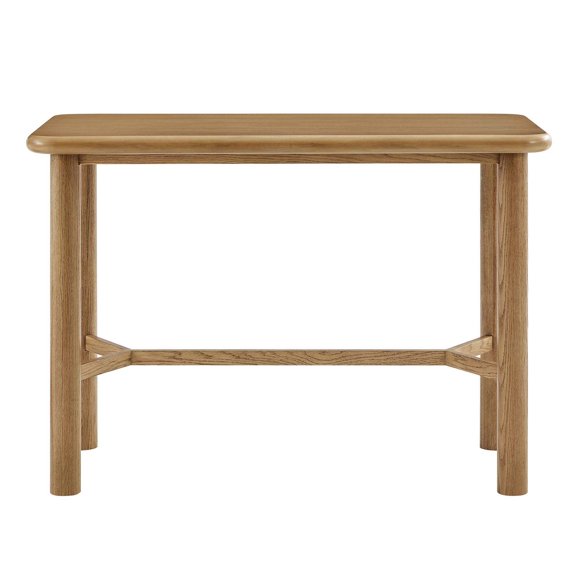 Alt View 3. Modway - Alvia Rectangular 60" Oak Wood Bar Table by Modway - Weathered Oak.
