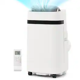 Gymax - 12000 BTU Portable Air Conditioner w/ Fan & Dehumidifier Sleep Mode 24H Timer - White