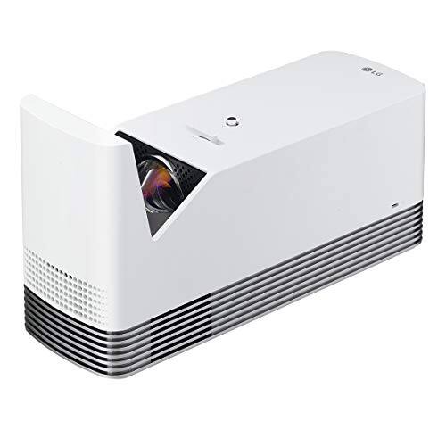 Front. LG - LG HF85LA Ultra Short Throw Laser Smart TV Home Theater CineBeam Projector Class 1 laser product White.