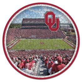WinCraft - Oklahoma Sooners Round 500-Piece Puzzle - Multicolor