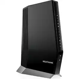 NETGEAR - CAX80-100NAR Nighthawk AX6000 6Gbps DOCSIS 3.1 WiFi 6 Cable Modem - Refurbished Excellent - Black